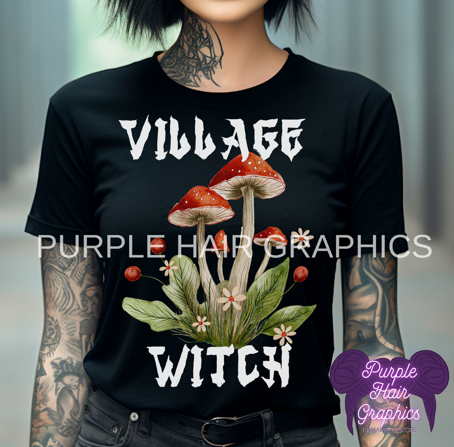 Village Witch Mushroom WHT