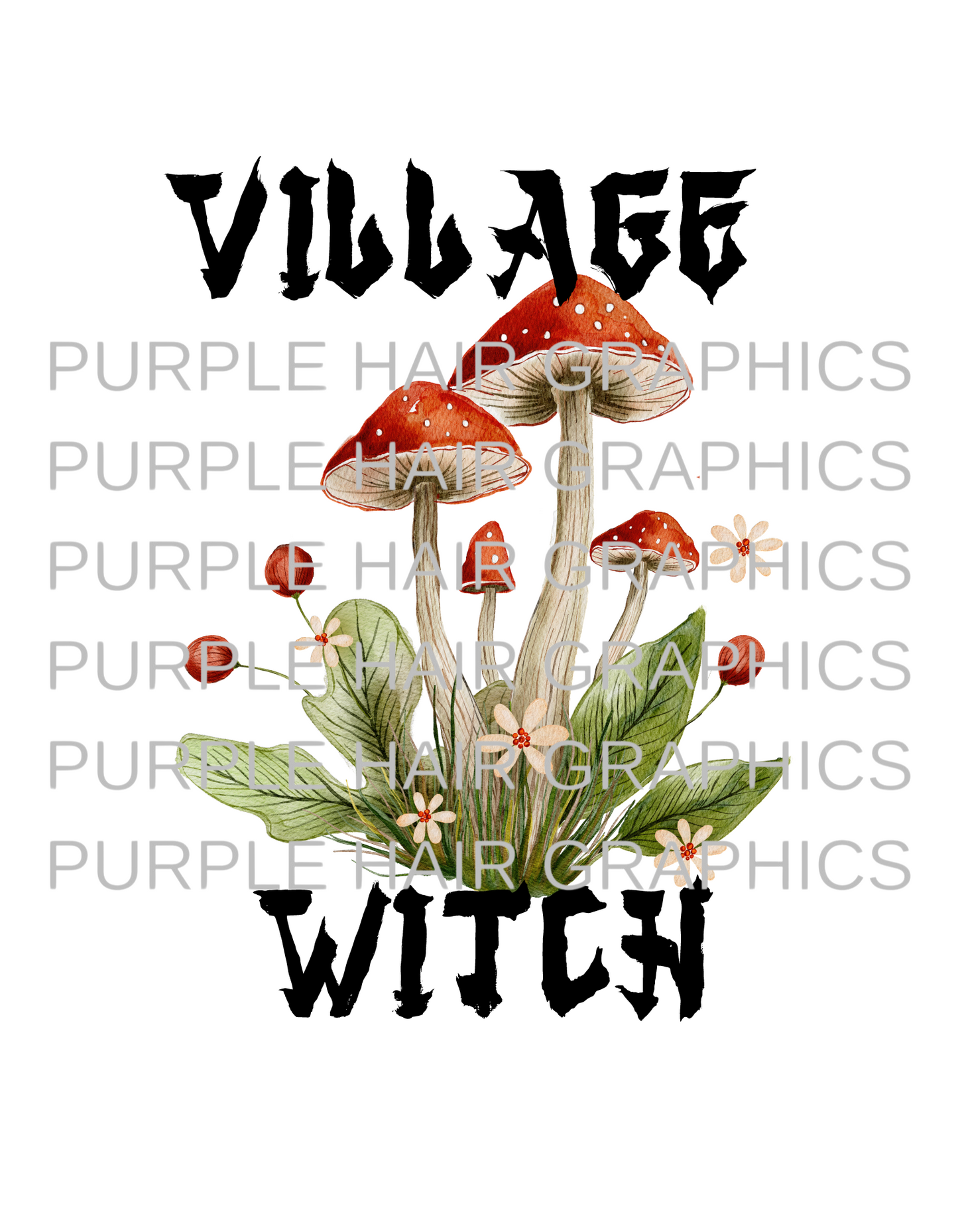 Village Witch Mushroom BLK