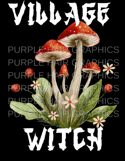 Village Witch Mushroom WHT