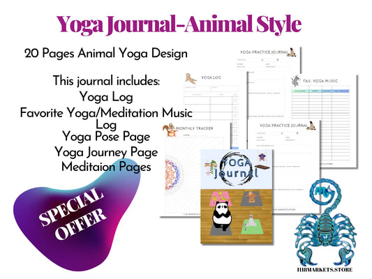 Yoga Journal Animal Style 1118Markets