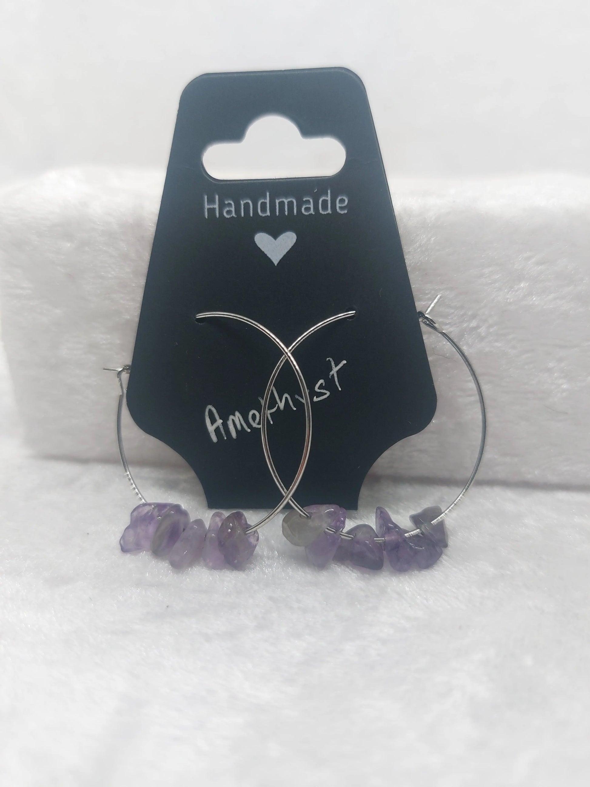 Amethyst Chips Hoops 1118Markets