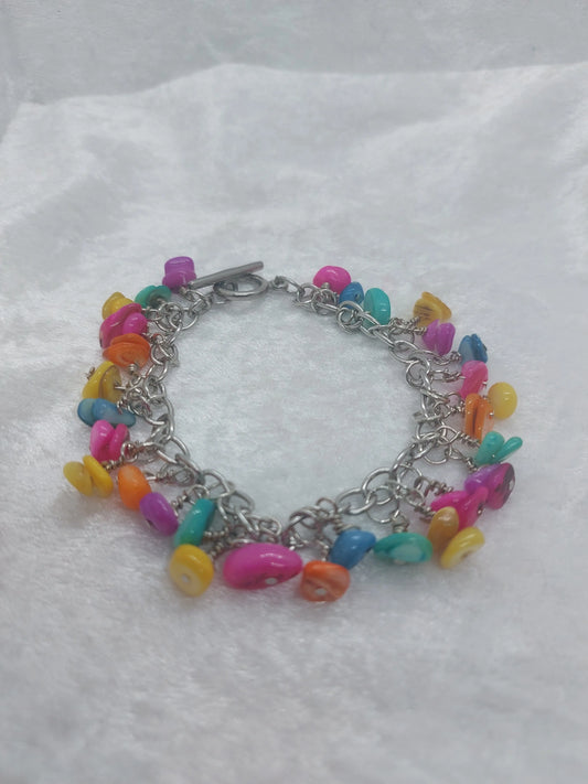 Pastel Colored Shell Bracelet 1118Markets