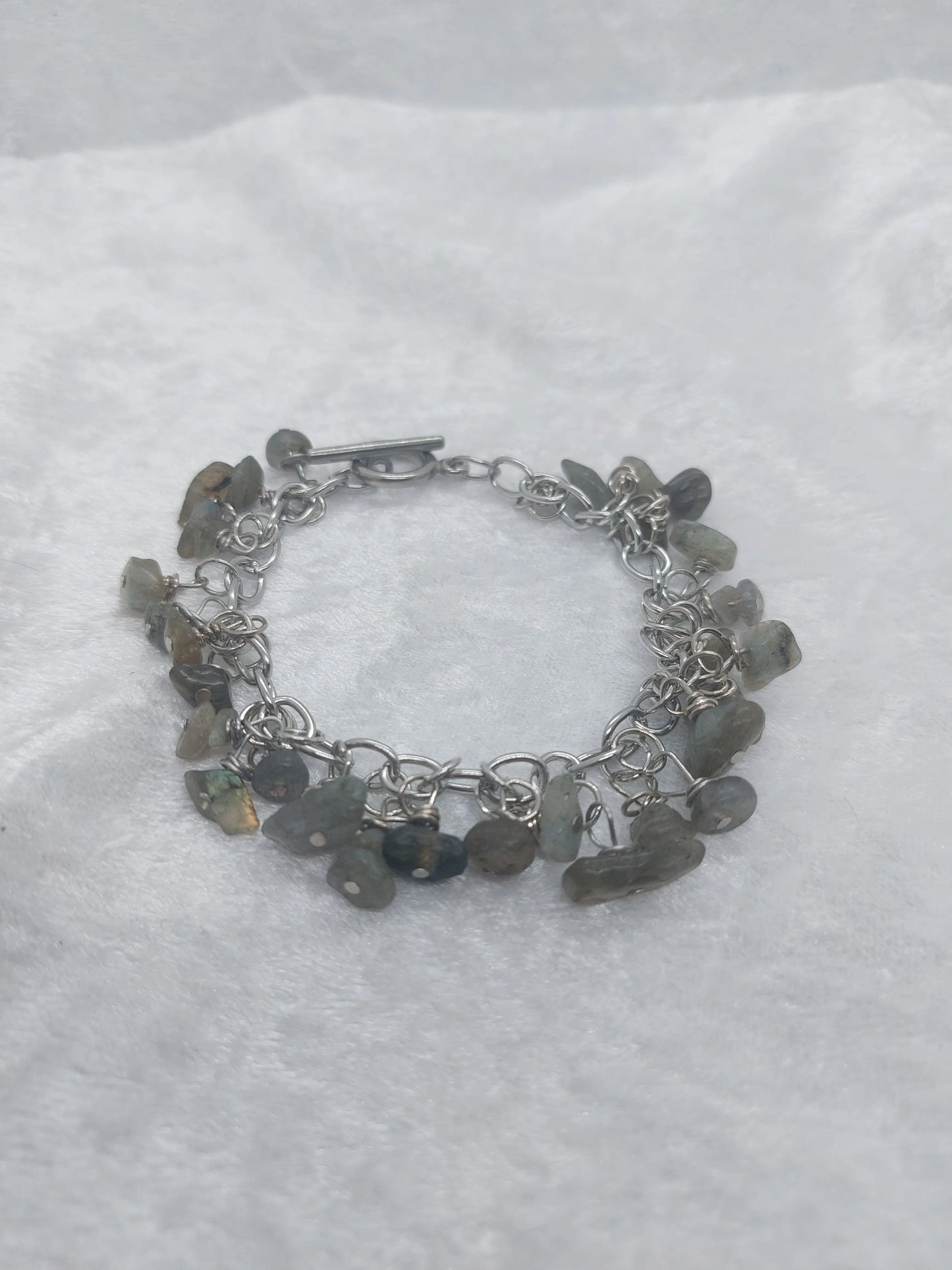 Labradorite Chip Bracelet 1118Markets