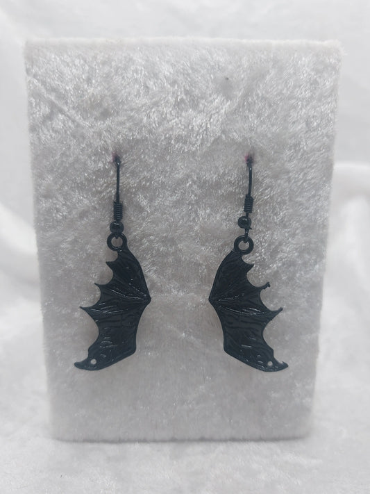 Black Bat Wing Earrings 1118Markets